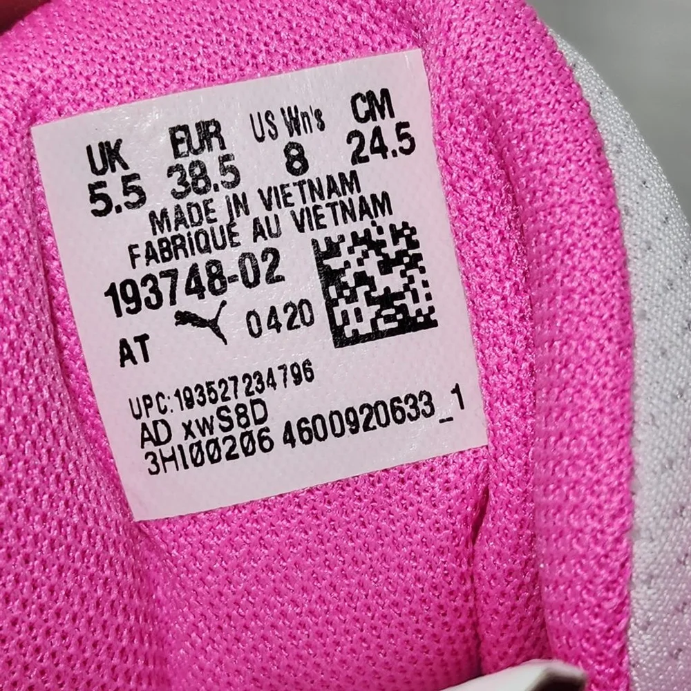 Women's Puma Softride Sneakers, Size 8, White & Pink - New whitout tags - Picture 8 of 11